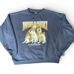 古着 柴犬 INUGASUKI スウェット XL ビッグシルエット トレーナー