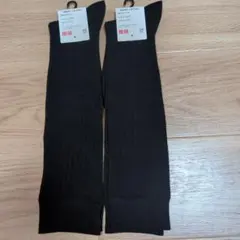 ユニクロ 新品 ハイソックス ビジネス リブ編みソックス 消臭靴下 2足セット