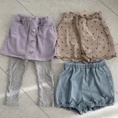 petit main ベビー服 90 パンツ 3セット
