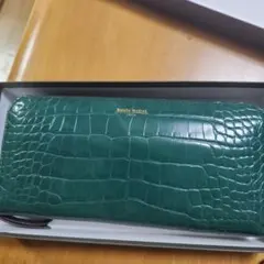 Sonia Reitel 長財布 クロコ型押し グリーンのサムネイル