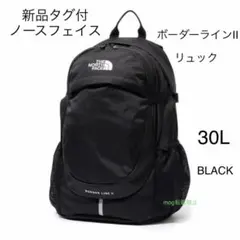 新品タグ付【ボーダーライン2】ノースフェイス リュック　バックパック　黒