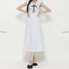 レディアゼル　バブルディティールロングワンピース