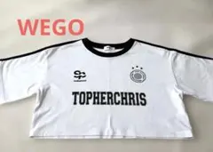 【WEGO】ウィゴー　クロップド　Tシャツ　白　ラインのサムネイル