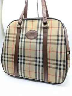 良品✨ バーバリー ハンドバッグ ノヴァチェック キャンバス ベージュ 0L8