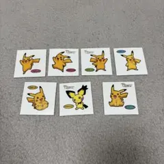 ポケモンパンシール ピカチュウ 7枚セット