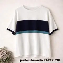37美品　大きいサイズ　junkoshimada サマーニット　15号のサムネイル