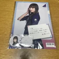 乃木坂46　遠藤さくら　生誕記念 クリアファイル、缶バッチ　2023年10月