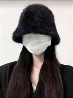 新品ファーバケットハット