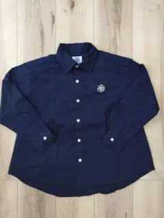 J.PRESS ネイビー 長袖シャツ 130