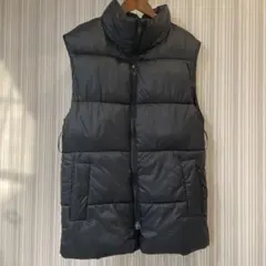 【即購入OK】H&M ベルテッドパファージャケット ブラック ベルト付きのサムネイル