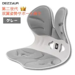 DEZIYUA デズヤ 第二世代 双翼姿勢サポート 椅子 猫背改善 グレー 24