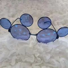 ミッキー型ブルーサングラス 星柄