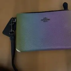 COACH グラデーション ポーチ ストラップ付き