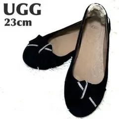 UGG アグ ジャクリーン スワロ スエード フラット バレエシューズ