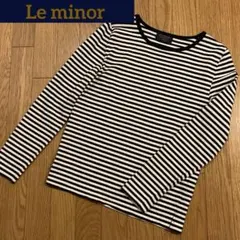 Le minorルミノア ボーダーカットソー バスクシャツ