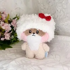 zeroni ゼロニ ぬい服 ネコ耳ボンネット ニット帽 服など キーリング