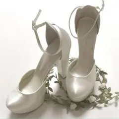 ブライダルシューズ　12センチヒール　24センチ