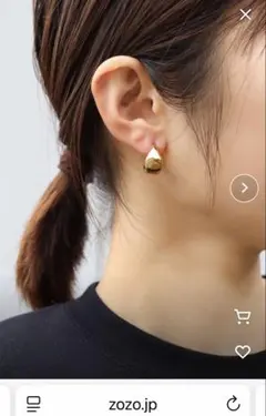 ieLSイエルズ金属アレルギー対応ステンレス　ドロップフープピアス