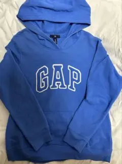 GAP ギャップ ロゴ プルオーバー パーカー 青 Mサイズのサムネイル