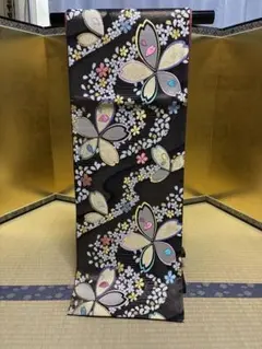 正絹 黒 桜 六通 袋帯 - メルカリ