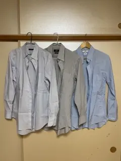 3枚セット　スリムフィットストライプシャツ3枚セット