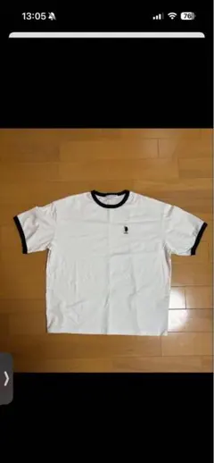 ホワイト ロゴ刺繍 Tシャツ u.s.polo assn