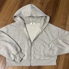 WEGO グレー ジップアップパーカー