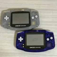 ゲームボーイアドバンス 本体 2台クリアブルー / クリア