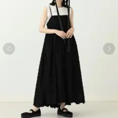 【新品】BEAMS CAROLINA GLASER 　シャギーキャミワンピース