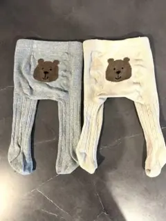 【2足セット】BABY GAPくまさんケーブルニットタイツ 0-12ヶ月