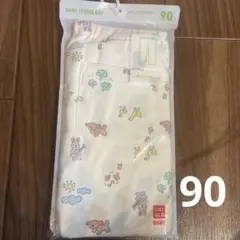 ユニクロ　10分丈レギンス レギュラーフィット90 うさぎ　アヒル　プードル