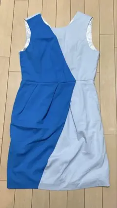 【美品】LANDSofEden 2トーンカラーミニワンピース