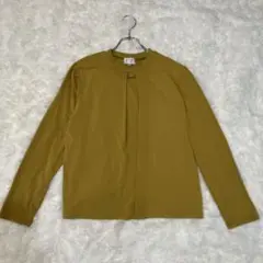 【456】 美品　マスタード色 長袖Tシャツ Lサイズ　さらそら