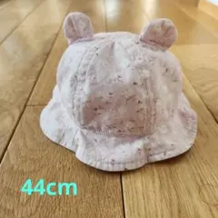 バースデイ 花柄クマ耳ベビー帽子☆ 44cm