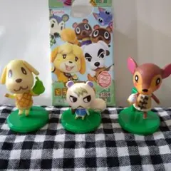 あつまれどうぶつの森　チョコエッグ　３個セット　ジュン　キャラメル　ドレミ