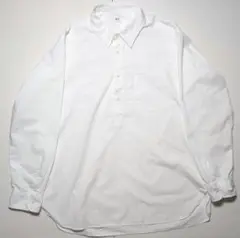 UNIQLO 長袖 プルオーバーシャツ ホワイト XXL