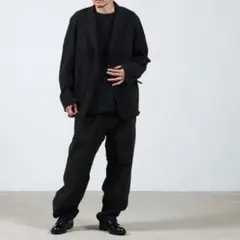 n*u様 comoli 製品染ジャケット&ドローストリングパンツ　セットアップ