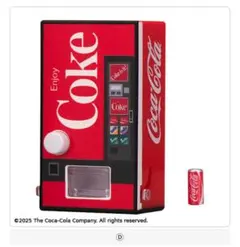 コカ・コーラ ミニチュア自動販売機 2025年モデル ミニ缶付き　ガチャ　D