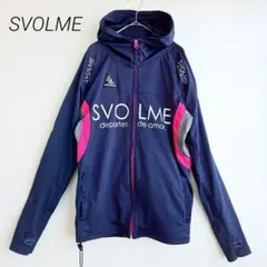 スボルメ ウィンドブレーカー ジップジャケット ネイビー M ジャージ フード付