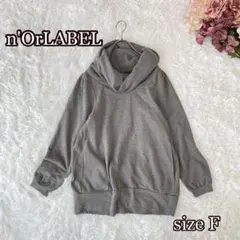 n’OrLABELタートルネックスウェットトップス Fグレー系ゆったりシルエットのサムネイル