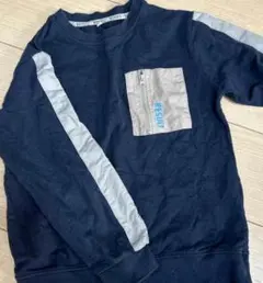 ネイビー トレーナー ジッパーポケット