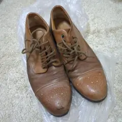 極美品】RUNWALK 革靴 ストレートチップ 内羽根 レザー 本革 25EE