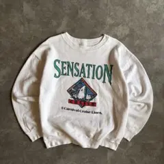 80s〜 USA製 ヴィンテージスウェット ホワイト M スーベニア アート