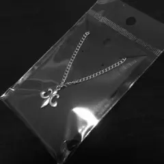 T-01 【百合の紋章】ステンレスチェーンネックレス50cm