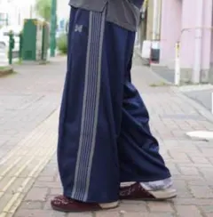 未使用★NEEDLESニードルス★大人気別注トラックパンツ/ワークパンツ男女兼用 NEEDLES(ニードルズ) 別注ラメ Track Pant - Poly Smooth | B