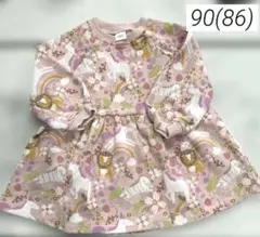 【新品】next ユニコーンプリント ワンピース 90cm