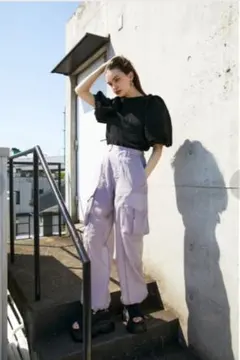 【新品】【SLY】CUT LACE PUFF SLEEVE トップスのサムネイル