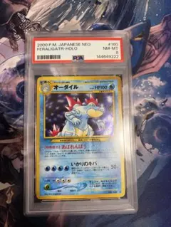 【旧裏/PSA8】オーダイル プレミアムファイル PROMO 第1世代