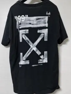 SSENSE購入 本物 オーバーサイズ offwhite Tシャツ 黒 xxsのサムネイル