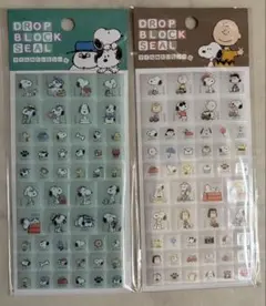 スヌーピー ドロップブロックシール2シート